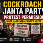 Cockroach Janta Party Protest Permission