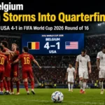 FIFA World Cup - USA vs Belgium
