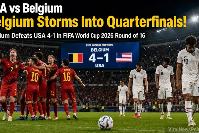 FIFA World Cup - USA vs Belgium