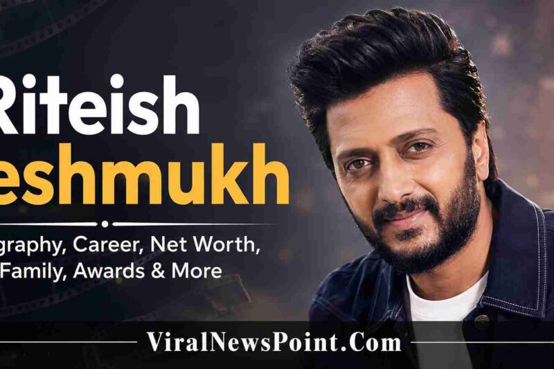 Riteish Deshmukh Biography: Age, Wife, Net Worth & Career