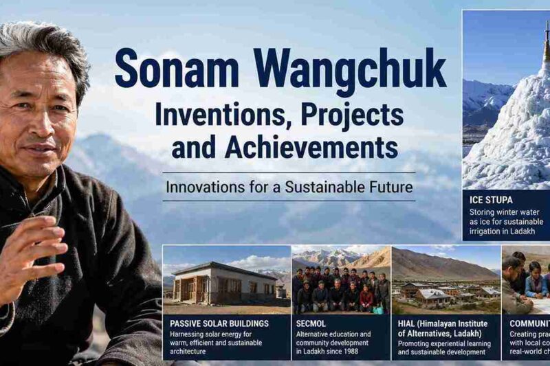 Sonam Wangchuk Inventions, Projects and Achievements