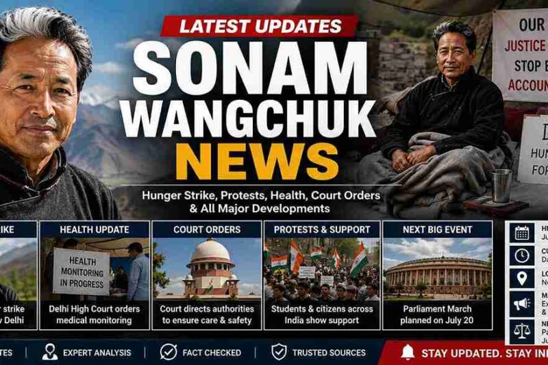 Sonam Wangchuk News: Latest Updates Today 2026